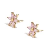 ΣΚΟΥΛΑΡΙΚΙΑ FLOWER STUDS ΑΠΟ ΑΝΟΞΕΙΔΩΤΟ ΑΤΣΑΛΙ