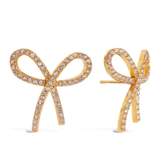 ΣΚΟΥΛΑΡΙΚΙΑ GLAM BOW ΑΠΟ ΑΝΟΞΕΙΔΩΤΟ ΑΤΣΑΛΙ
