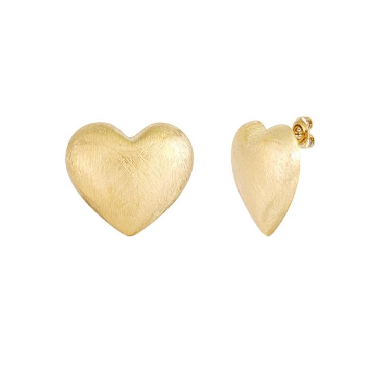 ΣΚΟΥΛΑΡΙΚΙΑ BUTTON HEARTS ΑΠΟ ΑΝΟΞΕΙΔΩΤΟ ΑΤΣΑΛΙ
