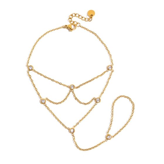 ΒΡΑΧΙΟΛΙ GOLDEN GLAM ΑΠΟ ΑΝΟΞΕΙΔΩΤΟ ΑΤΣΑΛΙ