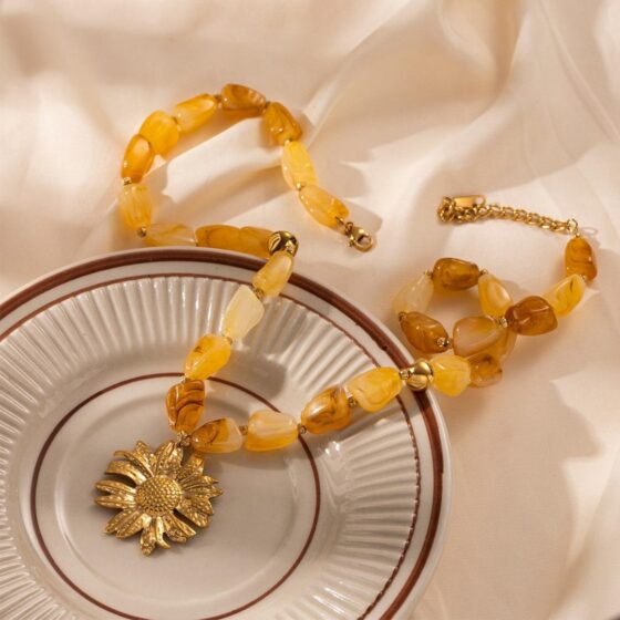 SUNFLOWER SET ΑΠΟ ΑΝΟΞΕΙΔΩΤΟ ΑΤΣΑΛΙ
