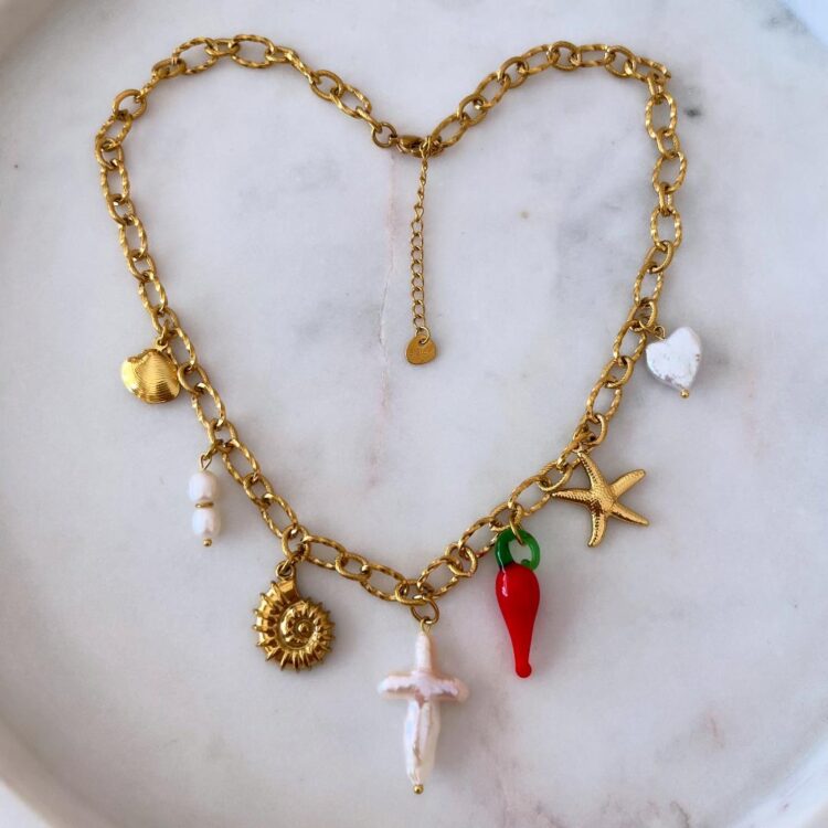 ΚΟΛΙΕ SUMMER FUN ΜΕ CHARMS ΑΠΟ ΑΝΟΞΕΙΔΩΤΟ ΑΤΣΑΛΙ