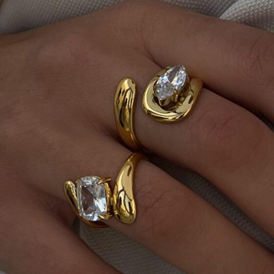 ΔΑΧΤΥΛΙΔΙΑ GOLDEN GLAM ΑΠΟ ΑΝΟΞΕΙΔΩΤΟ ΑΤΣΑΛΙ - Image 3