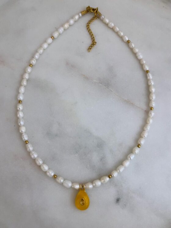 ΚΟΛΙΕ ΜΟΝΟΠΕΤΡΟ ΜΕ ΠΟΡΤΟΚΑΛΙ ZIRCON & ΜΑΡΓΑΡΙΤΑΡΙΑ ΤΟΥ ΓΛΥΚΟΥ ΝΕΡΟΥ - Image 2