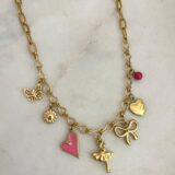 ΚΟΛΙΕ ΜΕ CHARMS ΑΠΟ ΑΝΟΞΕΙΔΩΤΟ ΑΤΣΑΛΙ