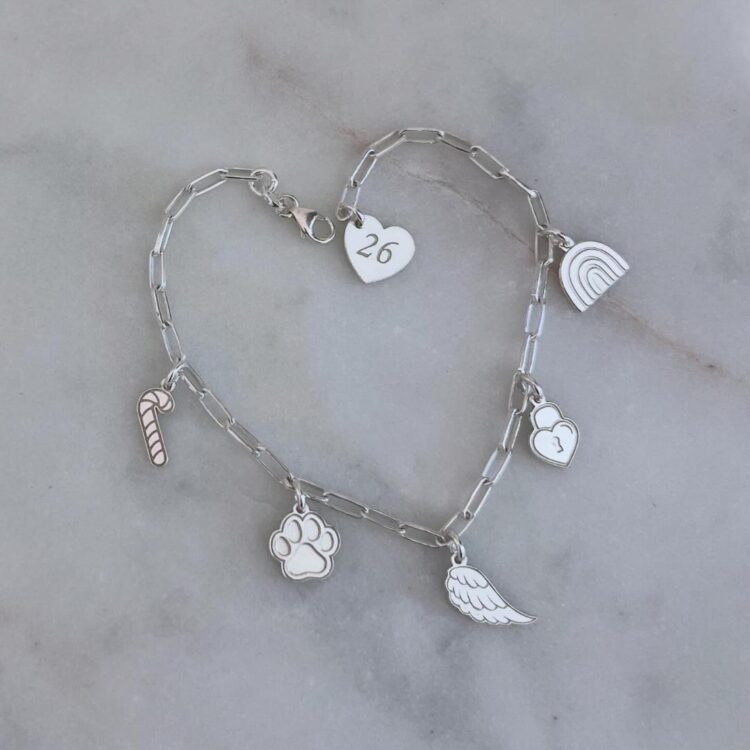 ΒΡΑΧΙΟΛΙ ΓΟΥΡΑΚΙ 2026 ΑΠΟ ΑΣΗΜΙ 925 ΜΕ 5 CHARM