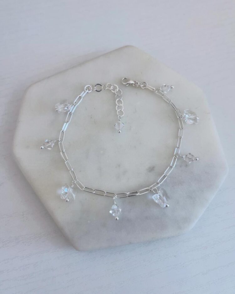 ΒΡΑΧΙΟΛΙ ΜΕ ΚΡΥΣΤΑΛΛΙΝΑ CHARMS ΑΠΟ ΑΣΗΜΙ 925