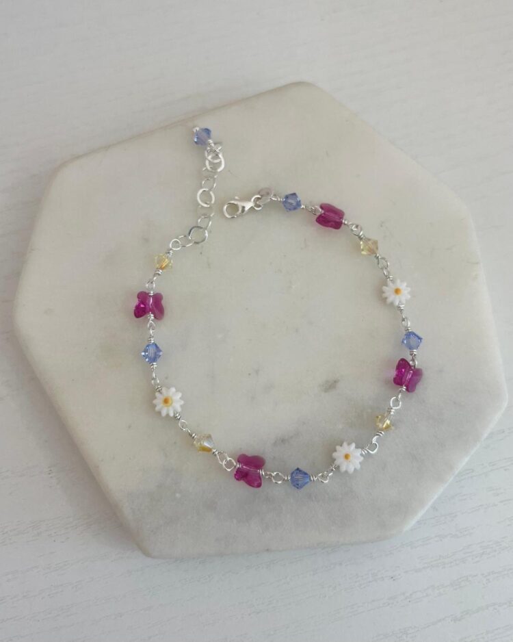 ΒΡΑΧΙΟΛΙ ΠΡΙΓΚΙΠΙΣΣΑ ΡΑΠΟΥΝΖΕΛ ΜΕ ΚΡΥΣΤΑΛΛΑ ΑΠΟ ΑΣΗΜΙ 925