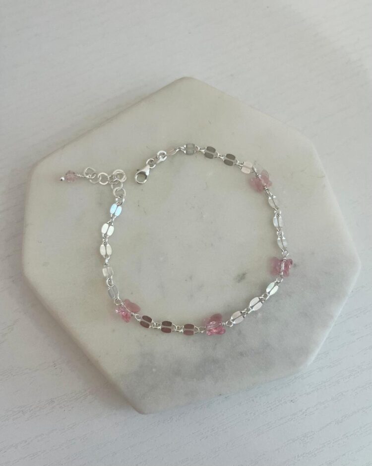 ΒΡΑΧΙΟΛΙ ΜΕ ΚΡΥΣΤΑΛΛΙΝΕΣ ΠΕΤΑΛΟΥΔΕΣ ΑΠΟ ΑΣΗΜΙ 925