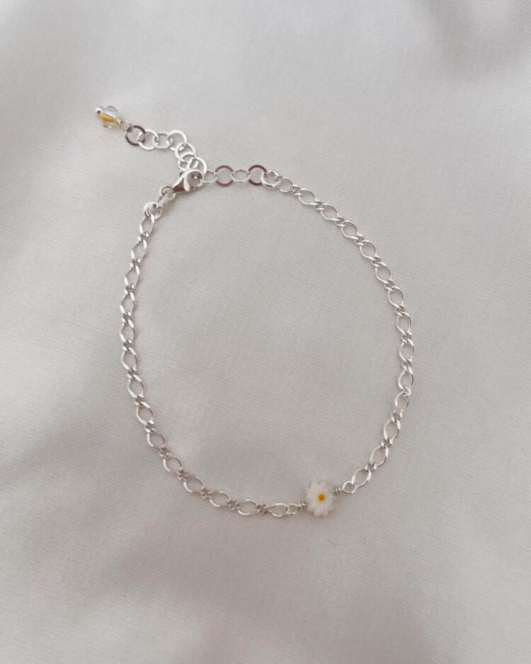 ΒΡΑΧΙΟΛΙ ΑΛΥΣΙΔΑ ΜΕ ΜΑΡΓΑΡΙΤΑ ΦΙΛΝΤΙΣΙ ΑΠΟ ΑΣΗΜΙ 925