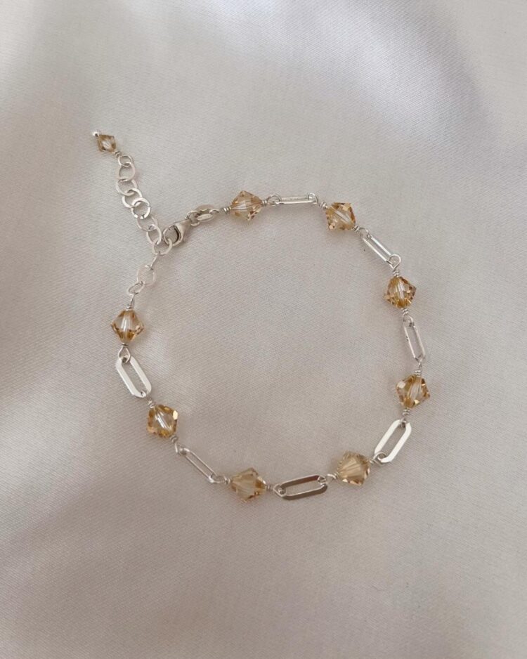 ΒΡΑΧΙΟΛΙ ΠΛΕΓΜΕΝΟ ΜΕ ΚΡΥΣΤΑΛΛΑ ΣΤΗΝ ΑΠΟΧΡΩΣΗ ΤΗΣ ΕΠΙΛΟΓΗΣ ΣΟΥ ΑΠΟ ΑΣΗΜΙ 925